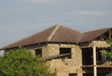2 storey house using Zinitz concrete roofing tiles